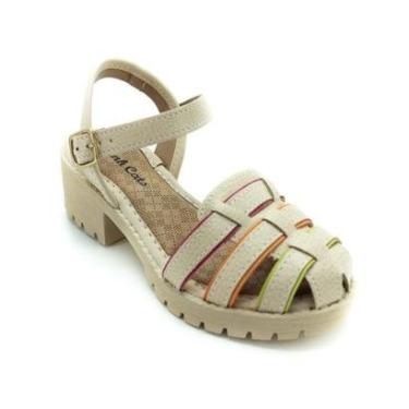 Imagem de Sandália Infantil Menina Pink Cats V2913 - Bege-Feminino