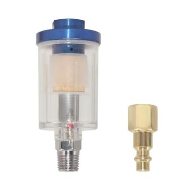 Imagem de Qolekog Separador De Óleo E Água Para Linha Ar, Entrada Saída 1/4" Npt, Filtro Compressor, Secador 90 Psi (1 Peça)
