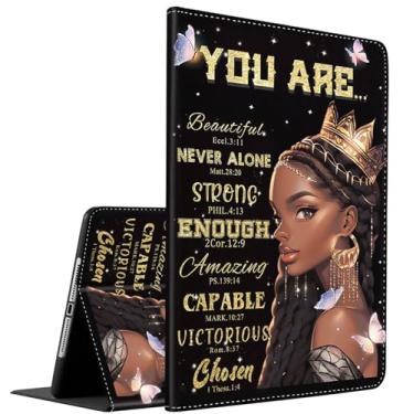 Imagem de Capa para Samsung Galaxy Tab S10 FE Plus, suporte inteligente multiângulo, hibernar/despertar automático para Galaxy Tab S10 FE+ 13,1 polegadas (SM-X620/SM-X626B) 2025, mulheres afro-americanas pretas