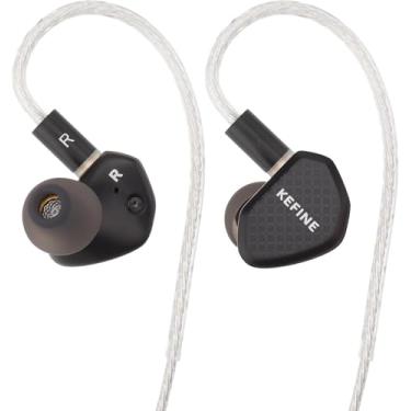 Imagem de syeindunce Fones de ouvido Kefine Klean de 10 mm com diafgrama DLC dinâmico, fones de ouvido intra-auriculares 1DD, fones de ouvido IEM com fio HiFi com dois bicos intercambiáveis, design destacável