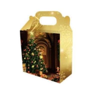Imagem de Caixa de Presente com Alça Natal - Cromus