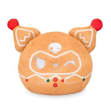 Imagem de TeeTurtle Pelúcia Kuromi Christmas reversível de 10 cm – Pão de gengibre – oficialmente licenciado Sanrio – Bicho de pelúcia fofo Kawaii Holiday macio