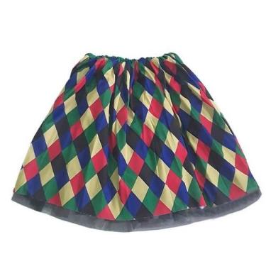 Imagem de Fantasia Adereço Saia Palhaço Feminino Adulta Curta 40 Cm - CM Present