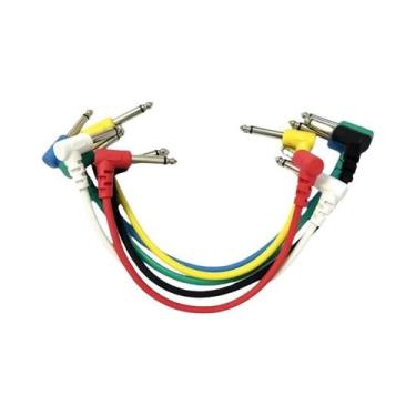 Imagem de Baixo Ruído TS 1/4 "ângulo Reto Blindado Guitarra Baixo Efeito Pedal P
