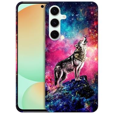 Imagem de GlamCase - Capa de PC estampada Wolf Galaxy Stars para S24FE
