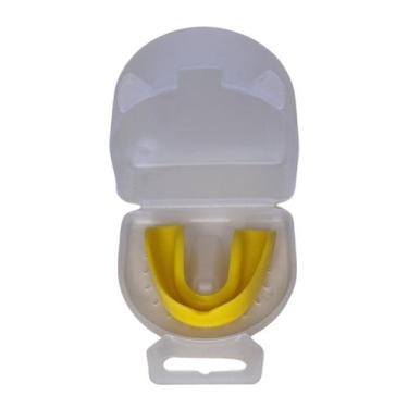 Imagem de Estojo Transparente e Protetor Bucal Simples Moldável P/ Muay Thai, Bo