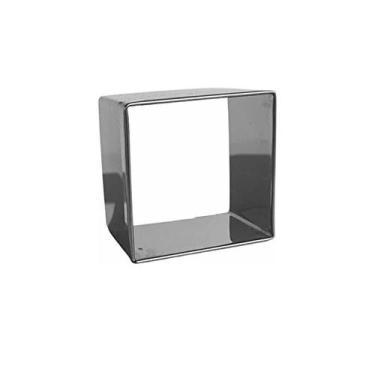 Imagem de Kit Jogo 4 Aro Cortador Inox Redondo Retangular Quadrado - Aldinox, Qu