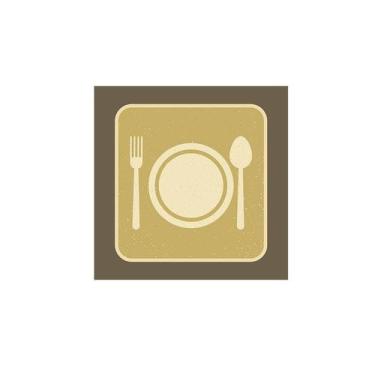Imagem de Placas decorativas cafe prato - 10x10 - MODA DO CHEF