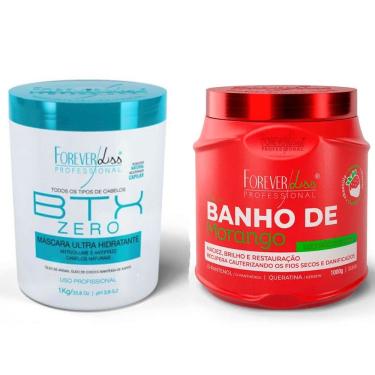 Imagem de Kit Mascaras Banho de Morango e BTX Zero 1L Forever Liss