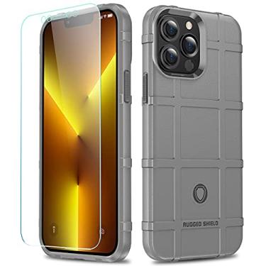 Imagem de Capa para iPhone 13 Pro Max, LABILUS Rugged Shield de 2,4 m à prova de quedas Capa protetora tática de TPU grossa compatível com 13 Pro Max (6,7 polegadas) - Cinza concreto