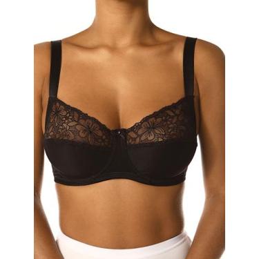 Imagem de Sutiã Demillus 074600 Baronesa Sem Bojo Bordado Microfibra Taça C T. 4