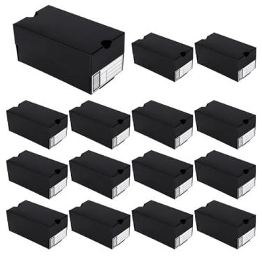 Imagem de 15 caixas de presente de mini tênis para lembrancinhas de festa, 10 x 10 x 6 cm, caixa de presente pequena esportiva com etiqueta editável para doces, biscoitos, lanches, tema esportivo, caixa de