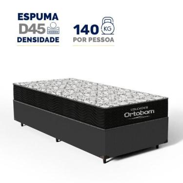 Imagem de Cama Box com Colchão de Espuma D45 Ortobom Airtech 150 Solteiro 88cm, 