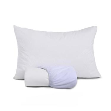 Imagem de Capa Protetora ImpermeáVel Para ColchãO 100% à Prova D'áGua - Tecido Jacquard Premium Super Silencioso - Anti-áCaros E HipoalergêNica - Para ColchãO Casal, Queen E King(Kit Solteirão c/ 1 Prot. Trav)