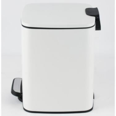 Imagem de Conjunto Lixeira Metal 30l + 5l Branco