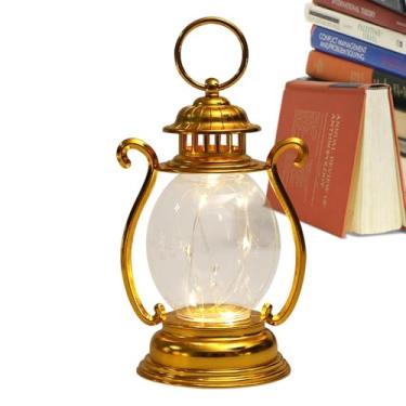Imagem de Rrlihjgu Lanterna Led Pendurada | Tradicional Lâmpada Lanterna Led Pendurada, rústica operada por bateria, lâmpada externa antiga para acampamento, caminhadas, decoração de mesa