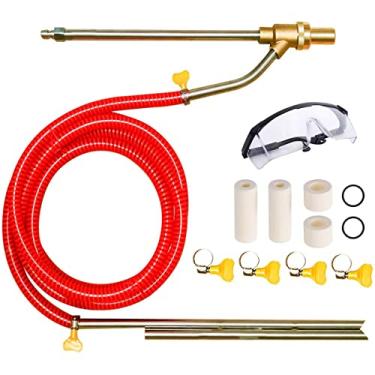 Imagem de KHZSPP Kit de jateamento de areia lavadora de alta pressão 5000PSl Sand Blaster 1/10.2 cm kit de equipamento de lavagem de carro de desconexão rápida para remoção de ferrugem limpeza abrasiva