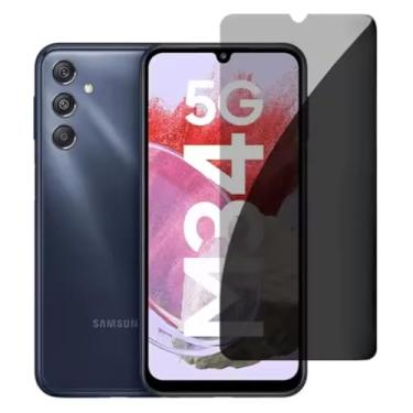 Imagem de [GL CASES] Película Privacidade Samsung Galaxy M34 Anti Risco Privativa De Vidro Temperado 3D Proteção 9H Pelicula Samsung Galaxy M34 Anti Espião Cobertura Total Da Tela + Kit Limpeza Para Aplicação