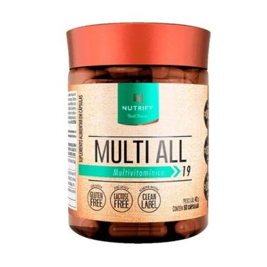 Imagem de Multivitamínico Multi-All Pote Com 60 Cápsulas Nutrify / SEM SABOR