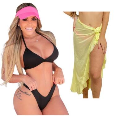 Imagem de Saída De Praia kit Biquini Suplex Tule Moda Praia Kit - Look Dreams, B