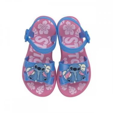 Imagem de Sandalia Grendene Kids 23321 Stitch Pet Shop Menina Infantil, Azul, 30