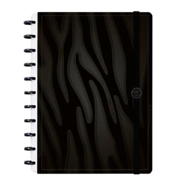 Imagem de Caderno De Disco Iscool Inteligente G Natural Fashion Zebra Preto