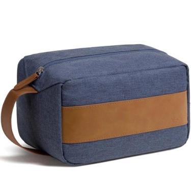 Imagem de Bolsa de higiene Vorspack Large Dopp Kit para homens azul resistente à