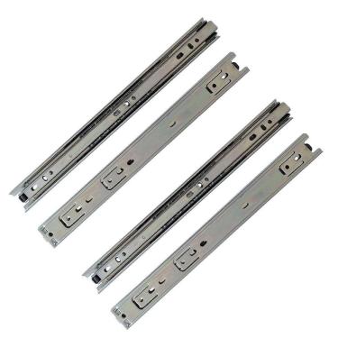 Imagem de Kit 4 corrediça telescópica 40cm para gaveta trilho 2 pares