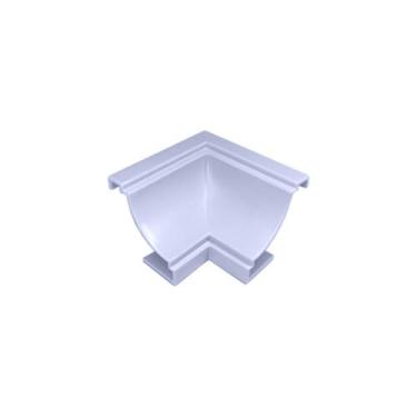 Imagem de Canto Interno p Acabamento em Forro PVC Branco Gelo c 100 un - Aurora 