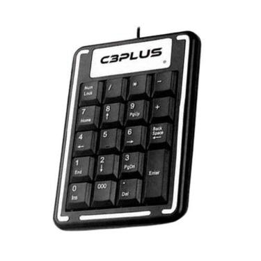 Imagem de Teclado Numerico Usb Kn-11Bk Preto C3 Plus