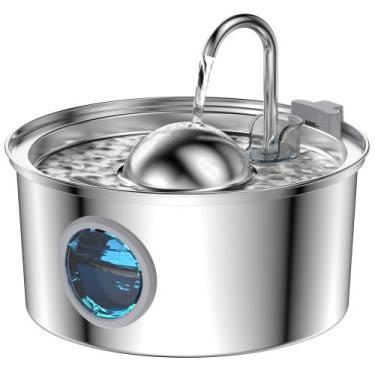 Imagem de Fonte de água Cat AONBOY em aço inoxidável 3,2 L com janela