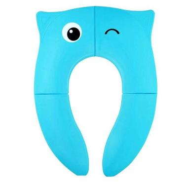 Imagem de Assento de treinamento de penico dobrável Baby Travel Toilet Potty Sea