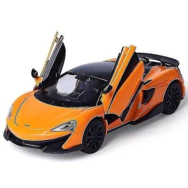 Imagem de Mclaren 600lt Metal Veículo Pull Back Carros (laranja) - Muye Trading