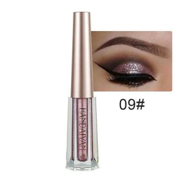 Imagem de Metallic Shiny Smoky Eyes Sombra à prova d'água Glitter Delineador líq