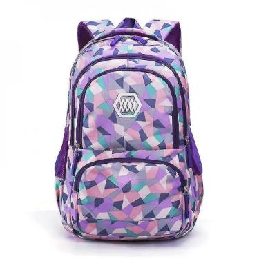 Imagem de Mochilas roxas meninos meninas mochila escolar mochila de viagem bolsa