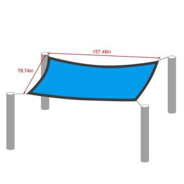 Imagem de Toldo de sol para vela, toldo de sol ao ar livre para piscina - 95% de