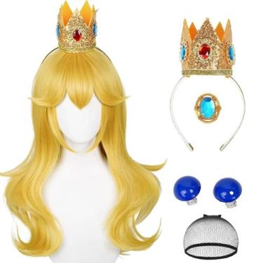 Imagem de Peruca FILMIA Blonde Princess Golden Long Wavy para mulheres