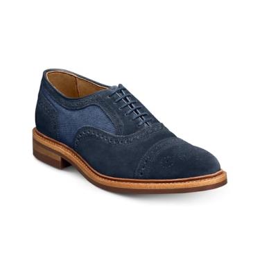 Imagem de Allen Edmonds Sapato Oxford masculino Strandmok, Mistura de camurça azul-marinho, 41