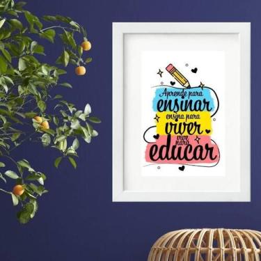 Imagem de Quadro Homenagem Professores - 60X48Cm - Quadros On-Line