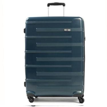 Imagem de Mala Média Polipropileno 4 Rodas Suissewin Montreux Azul, M