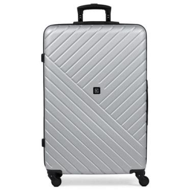 Imagem de Mala Grande ABS 4 Rodas Detroit Prata - Bagaggio, G