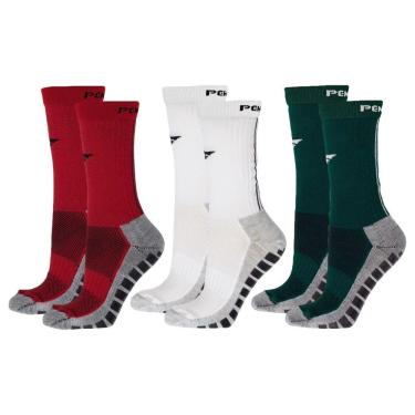 Imagem de Kit 3 Pares de Meias Penalty Grip Masculina