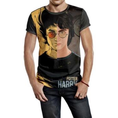 Imagem de Camiseta Masculina Harry Potter Ref:212 - smoke, Preto, P