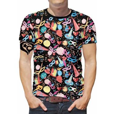 Imagem de Camiseta Carnaval PLUS SIZE Samba Festas Masculina Blusa et1 - Alemark