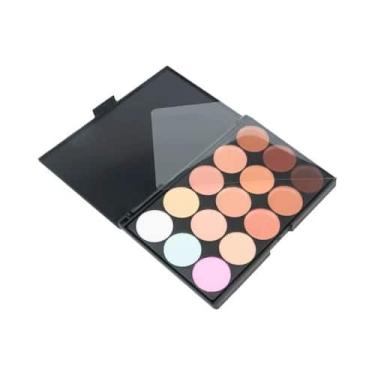 Imagem de Corretivo facial profissional, camuflagem creme, contorno paleta, 15 c