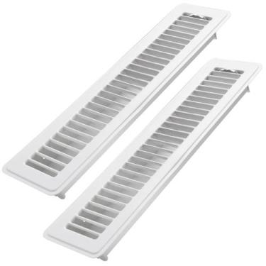 Imagem de Floor Register Howeall 2x14 cm, pacote com 2 unidades, aço pesado, bra
