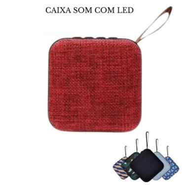 Imagem de Caixa De Som Portátil 10W Led Recarregável Bluetooth Mochila Viagem - 