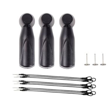 Imagem de Etiquetas de segurança de roupas AM 58KHz - 1000 peças reutilizáveis de etiquetas rígidas acúusto-magnéticas com pinos de 1,75 cm e 100 cordões para equipamentos antifurto de varejo, roupas, sapatos