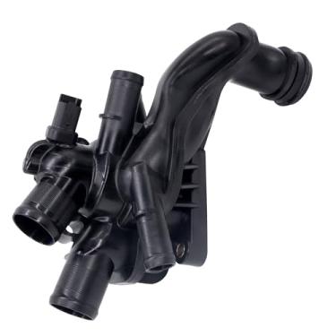 Imagem de HiSport Termostato de refrigeração do motor e conjunto de carcaça com sensores 11537534521 compatível com Mini Cooper 2007-2013, Cooper Countryman 2011-2013 - DOHC, 1,6L