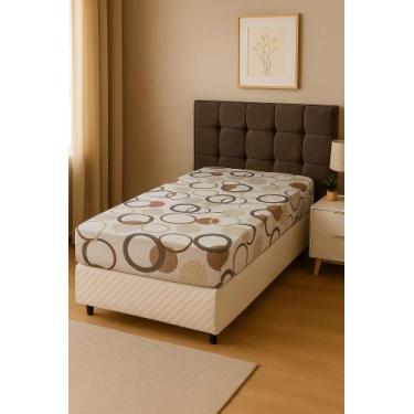 Imagem de Capa De Colchão Solteiro Geometrica Maria Flor 188x88x20 Cm Zíper - Ma